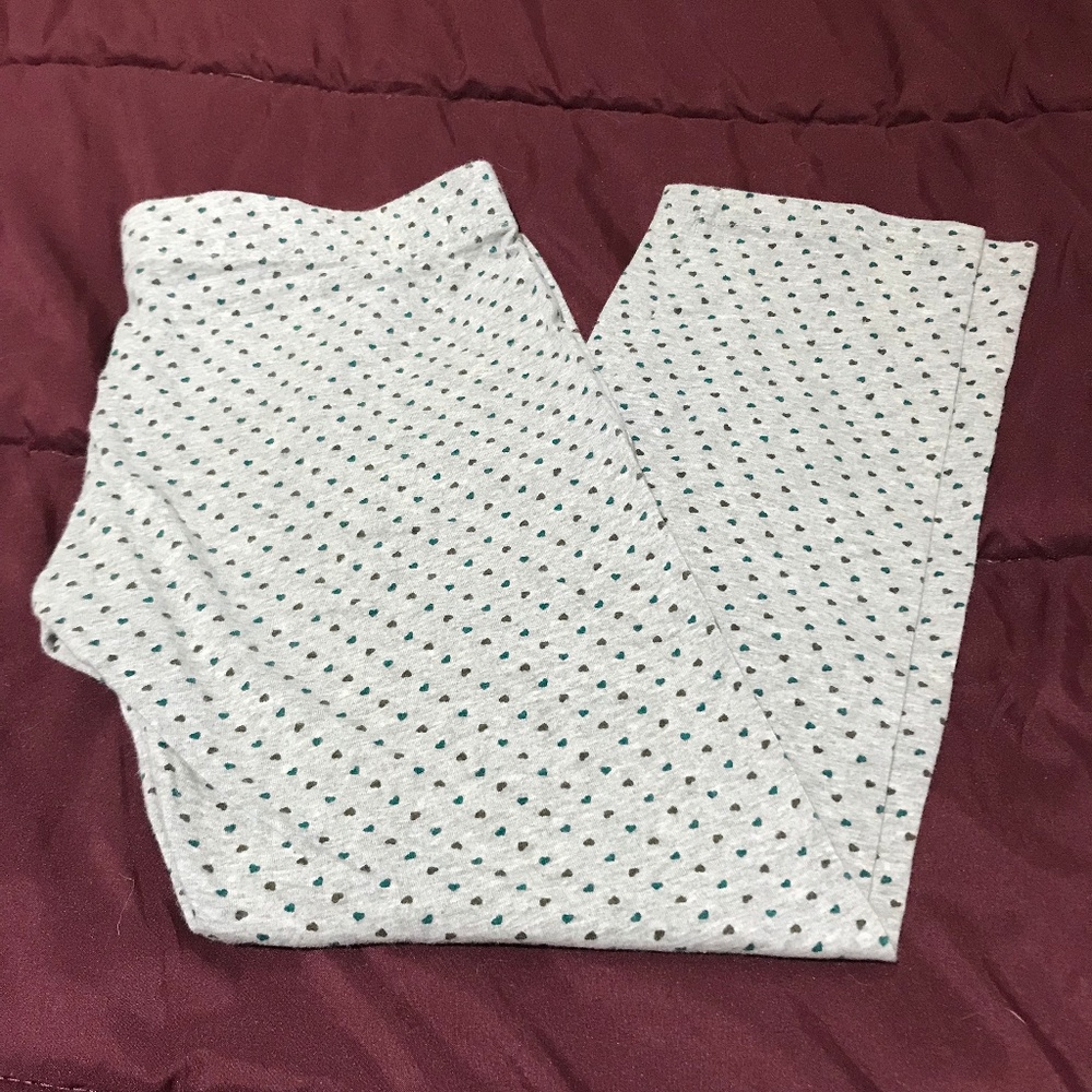 Hypnotik Heather Grey 3/4 Leggings with Hearts